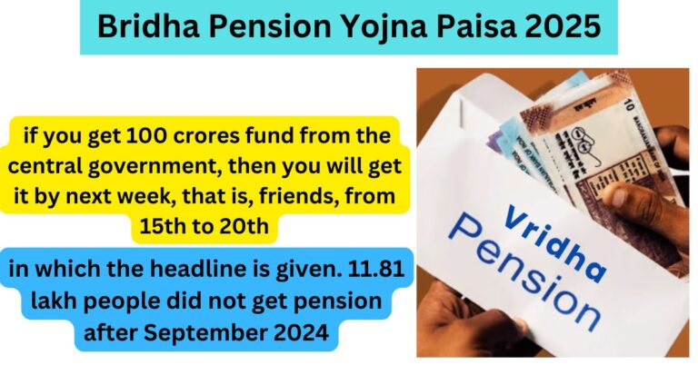 Bridha Pension Yojna Paisa 2025