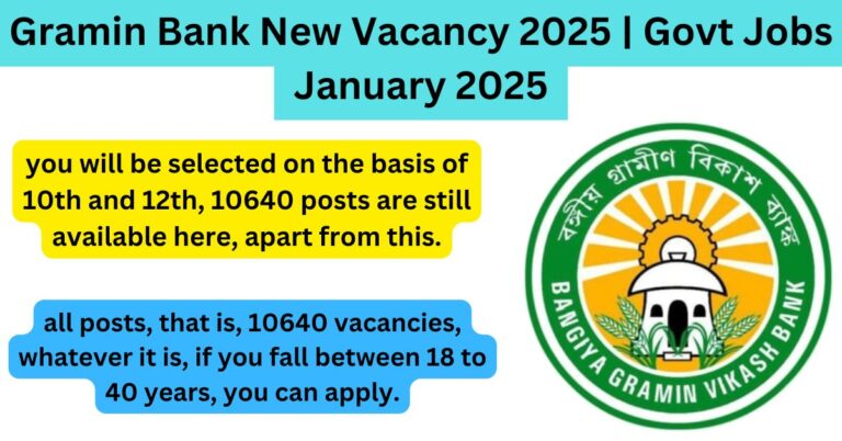 Gramin Bank New Vacancy 2025 